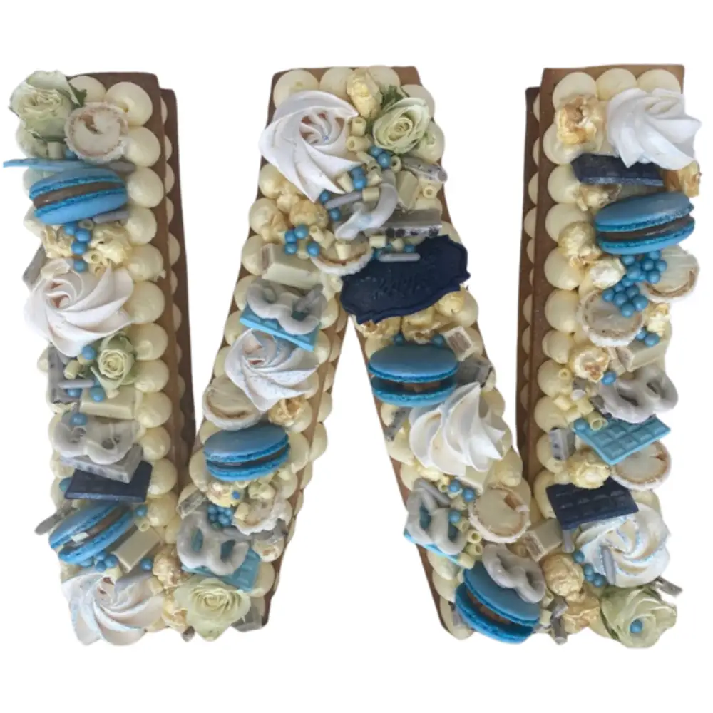 Letter W Shaped Cake