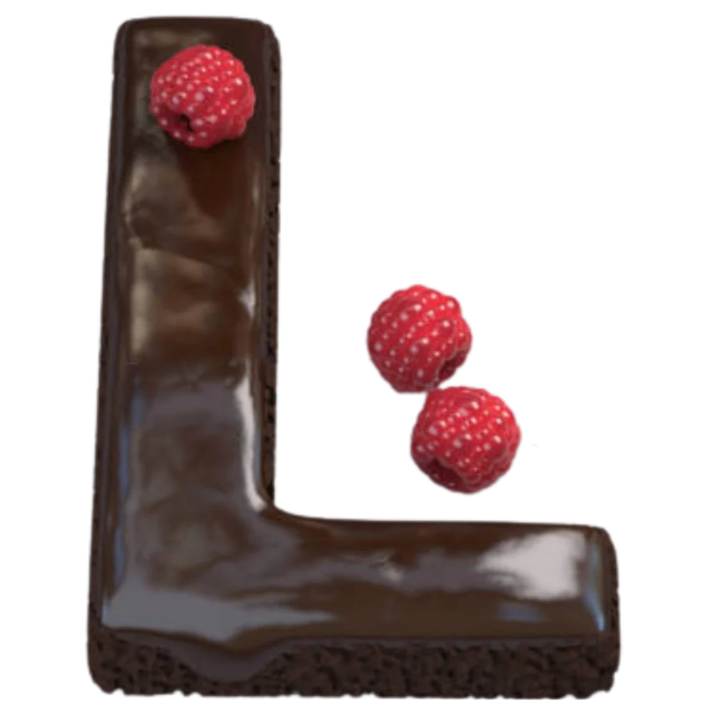 Letter L Shaped Cake