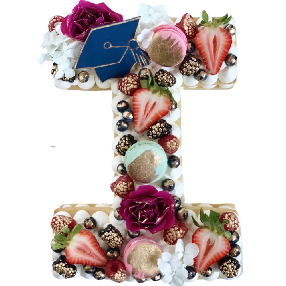 Letter I Shaped Cake