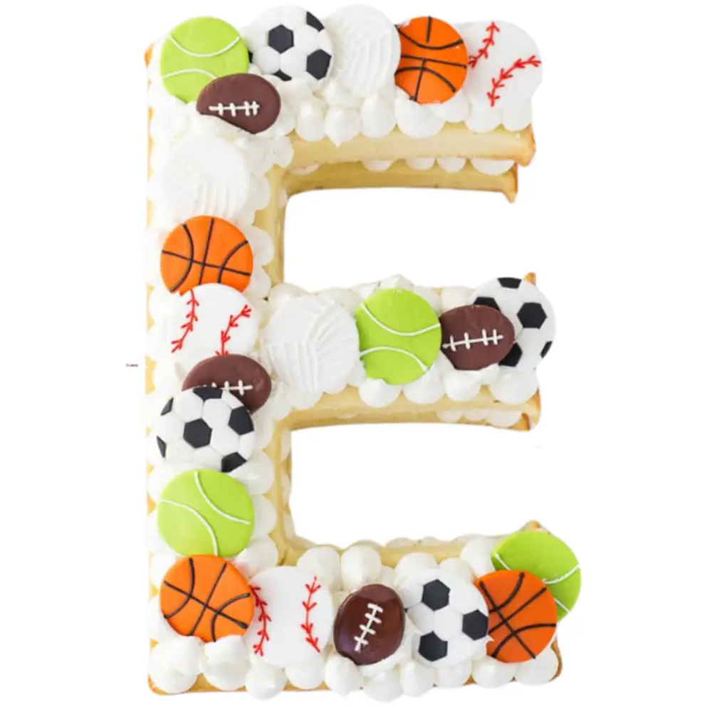 Letter E Shaped Cake