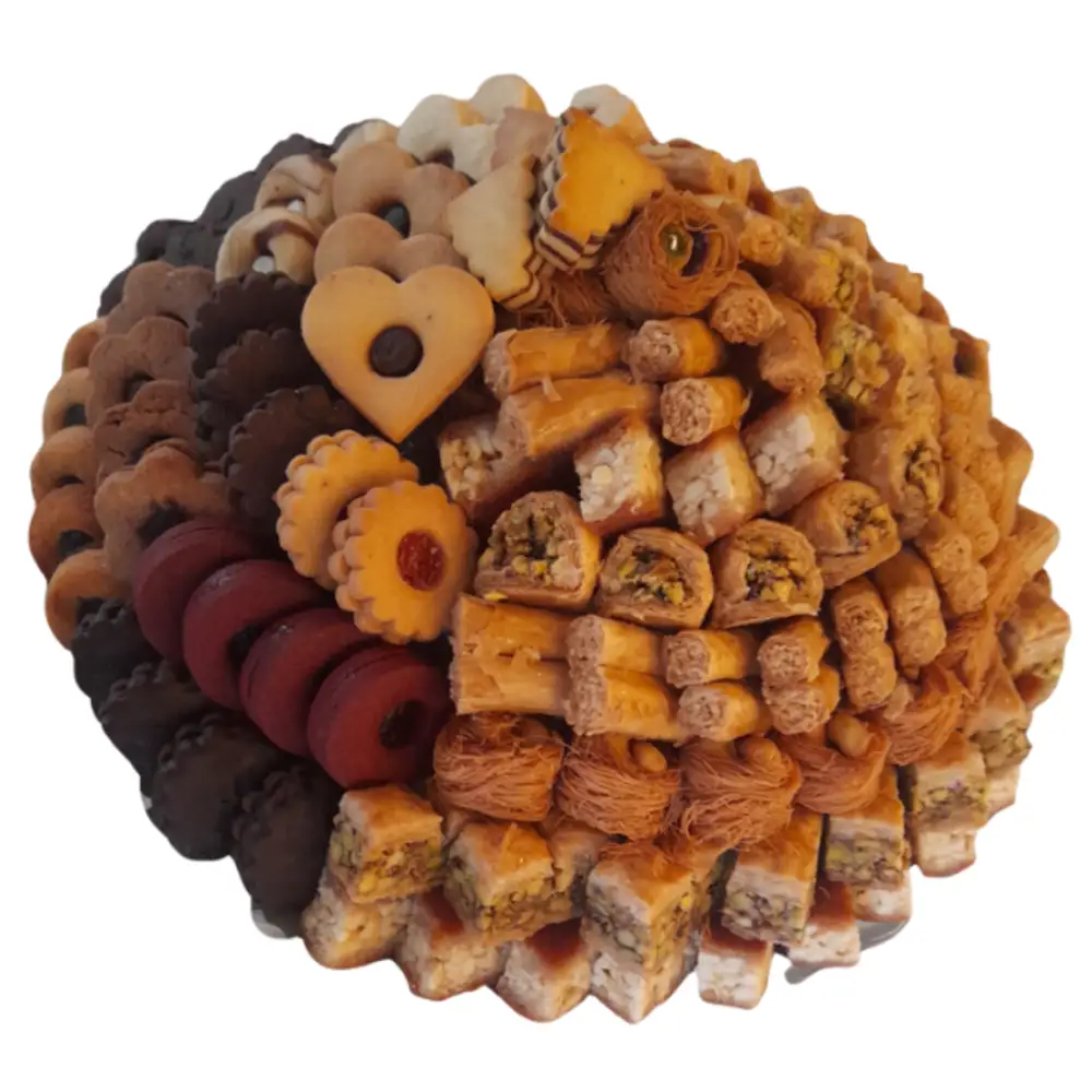 Welcome home basket Assorted Baklawa & Biscuits