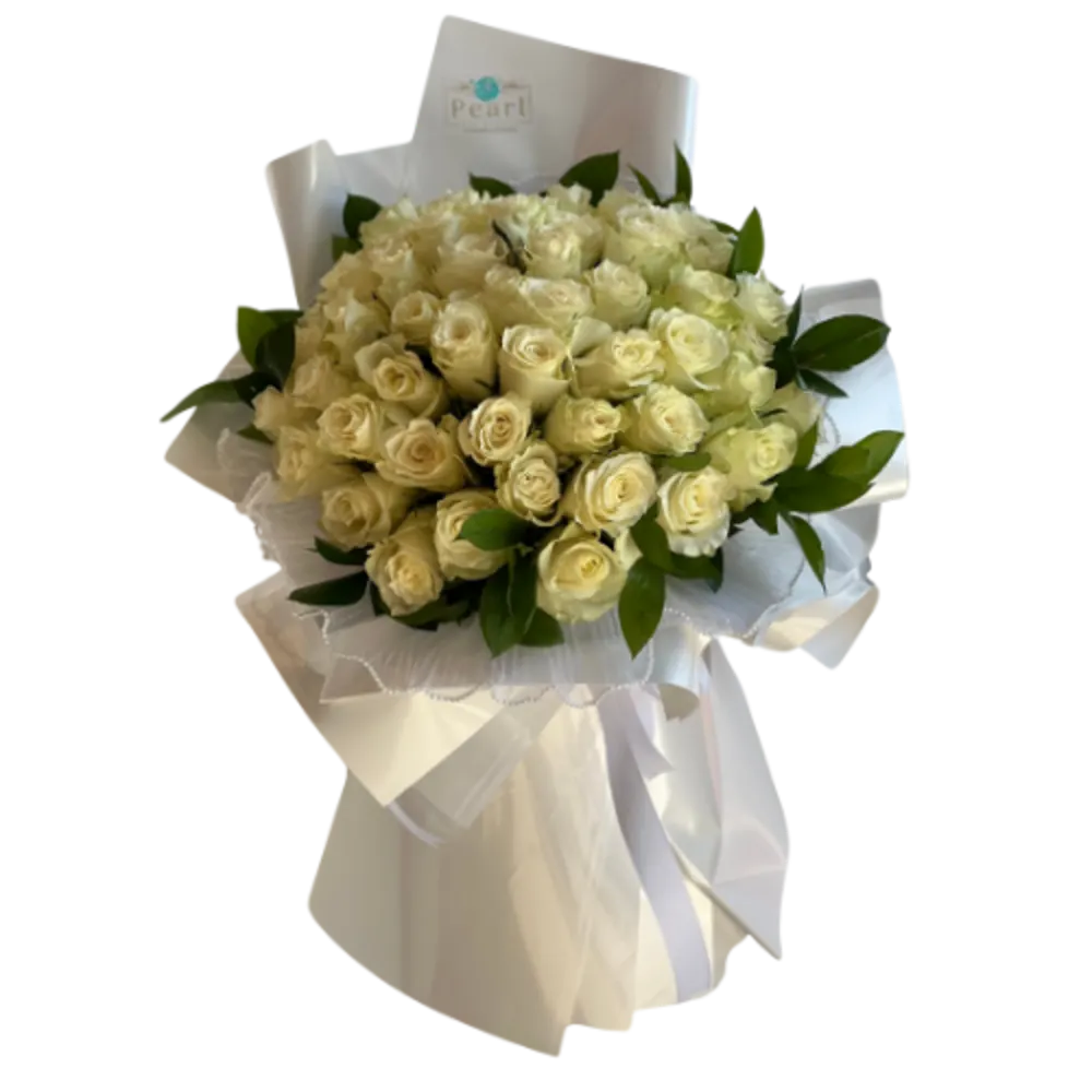 White Roses Bouqet