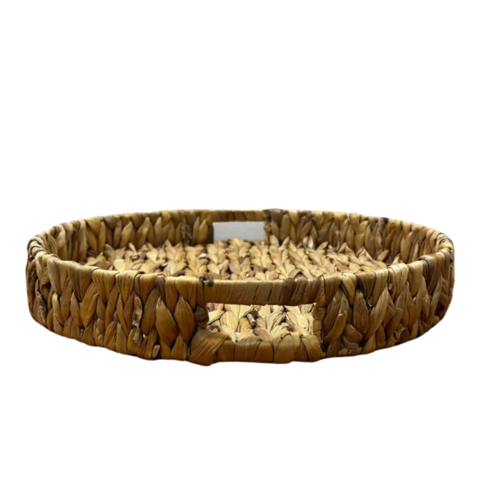Round straw tray