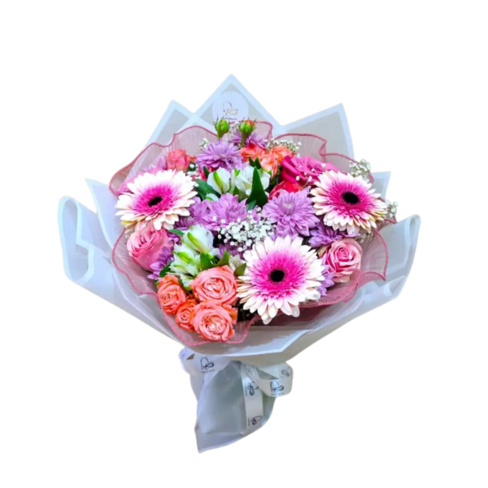 A complete bouquet of flowers