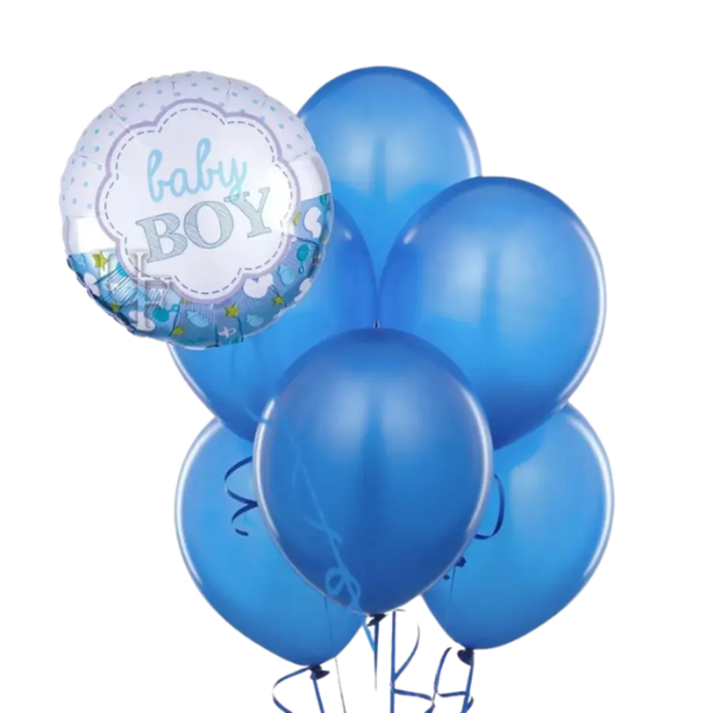 5 pcs BIRTHDAY IN BLUE SUPER SIZE 36″