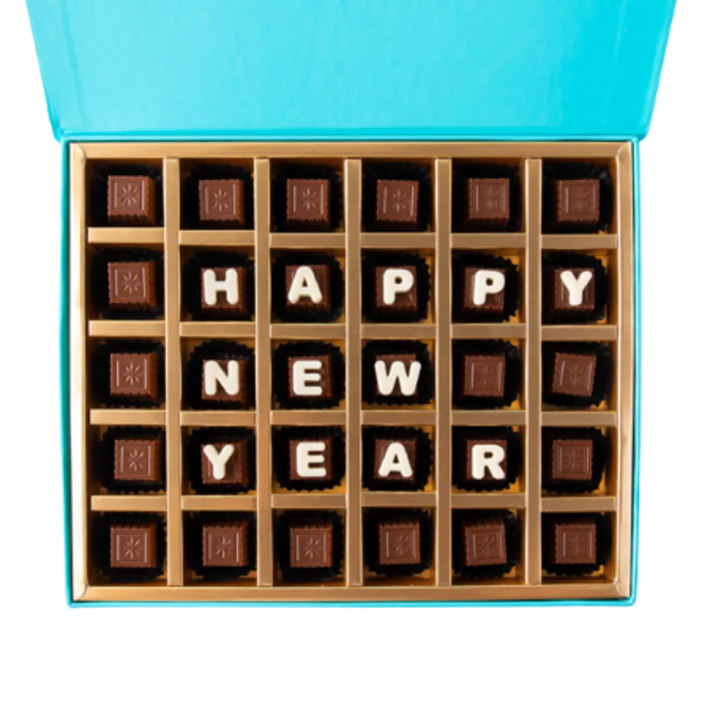 Customizable New Year Chocolates by NJD