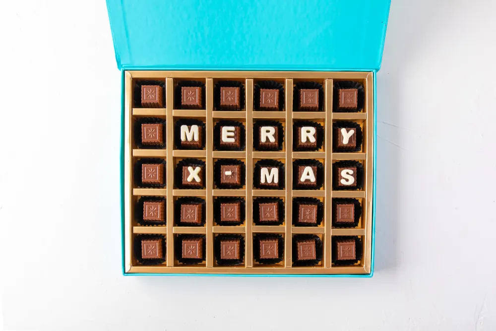 Customizable Christmas Chocolates by NJD