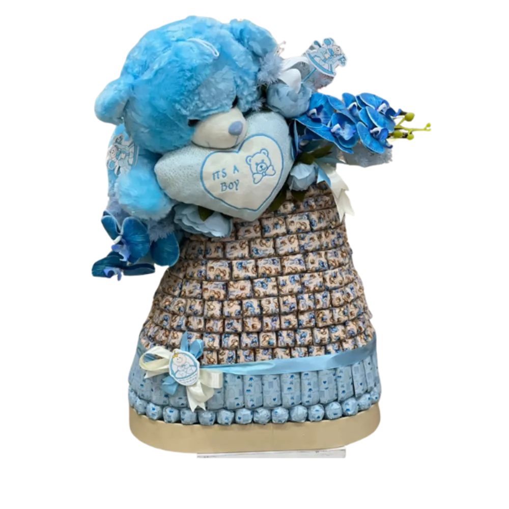 Chocolate tray for newborn boy