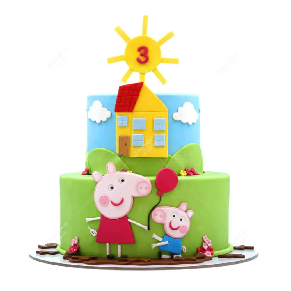 Peppa Pig Tier Cake