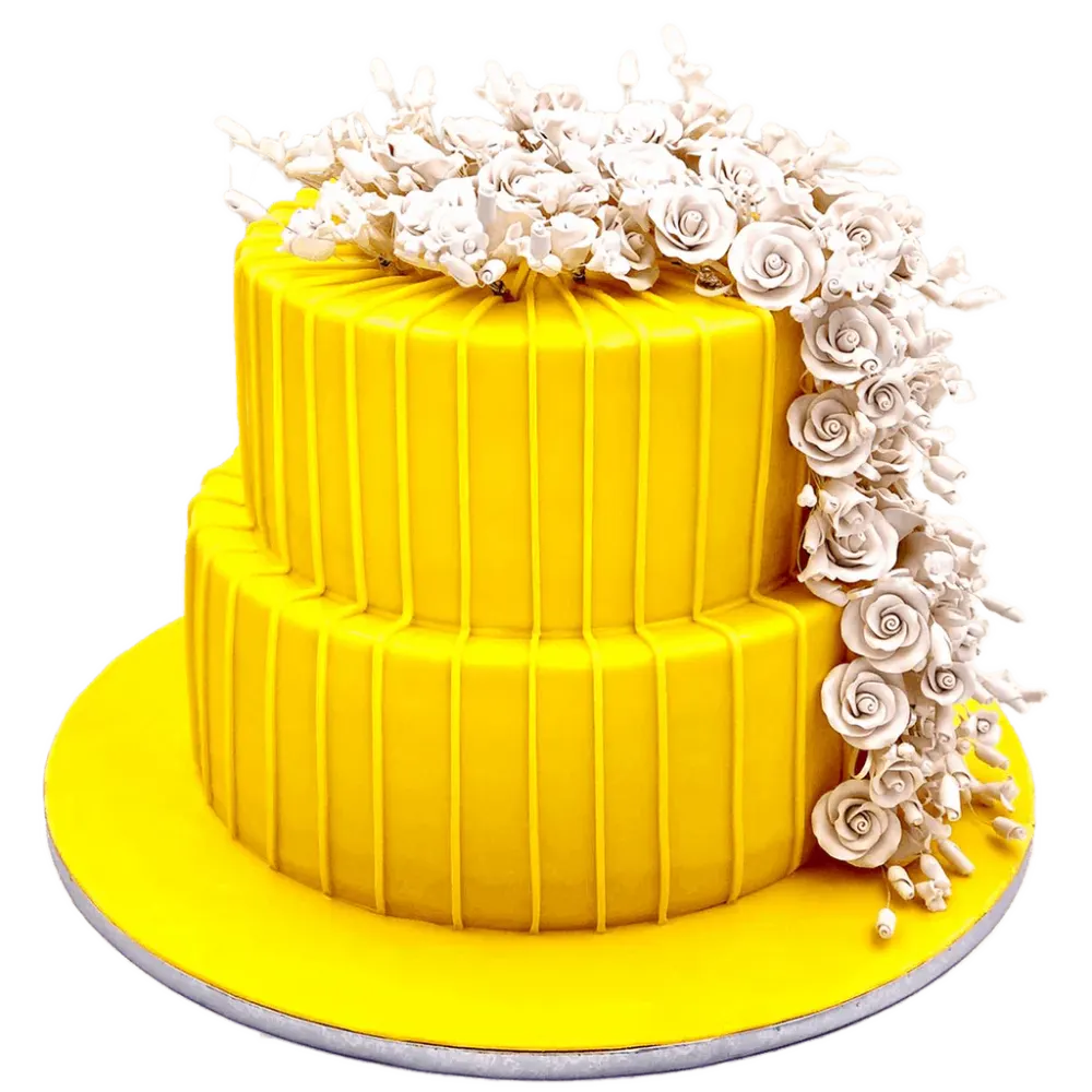 Yellow Floral Cake