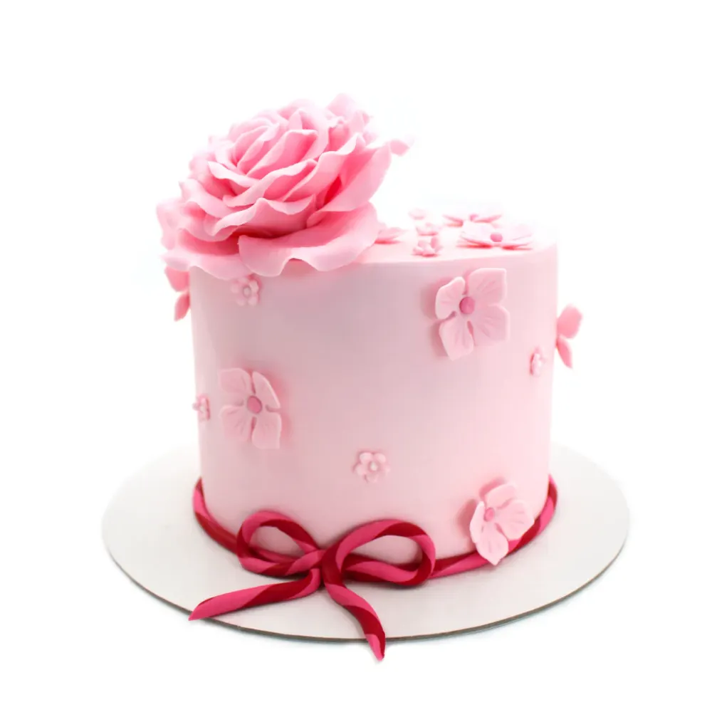 Pink Rose Cake