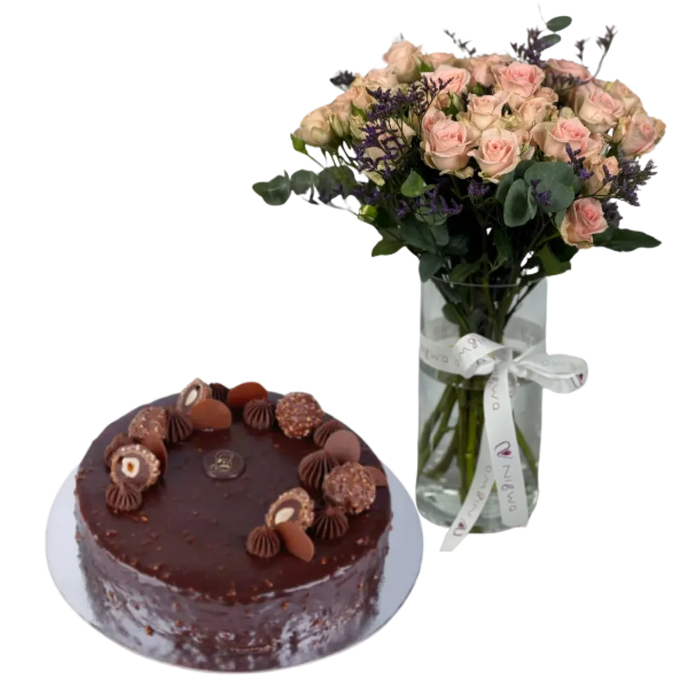 Blush _ Lilac Vase and Cake