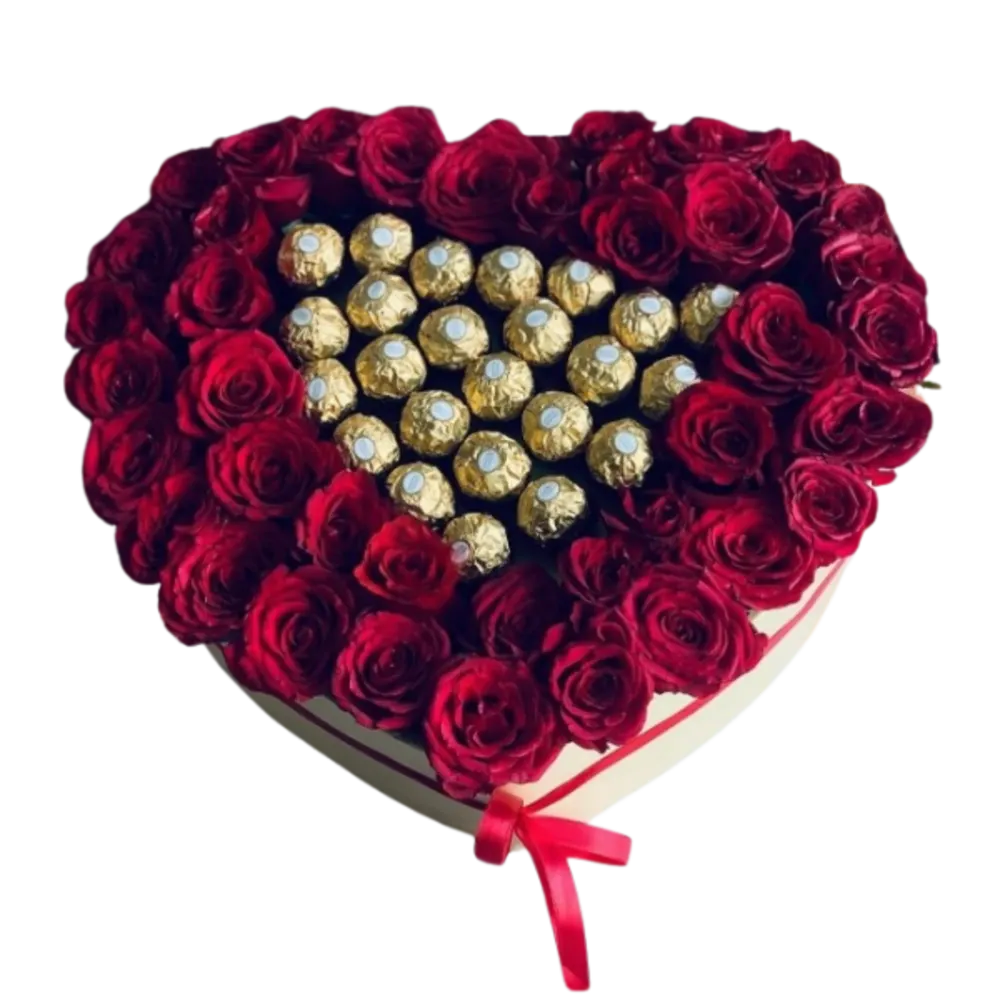 Love Box 30 roses, color optional 16 roses