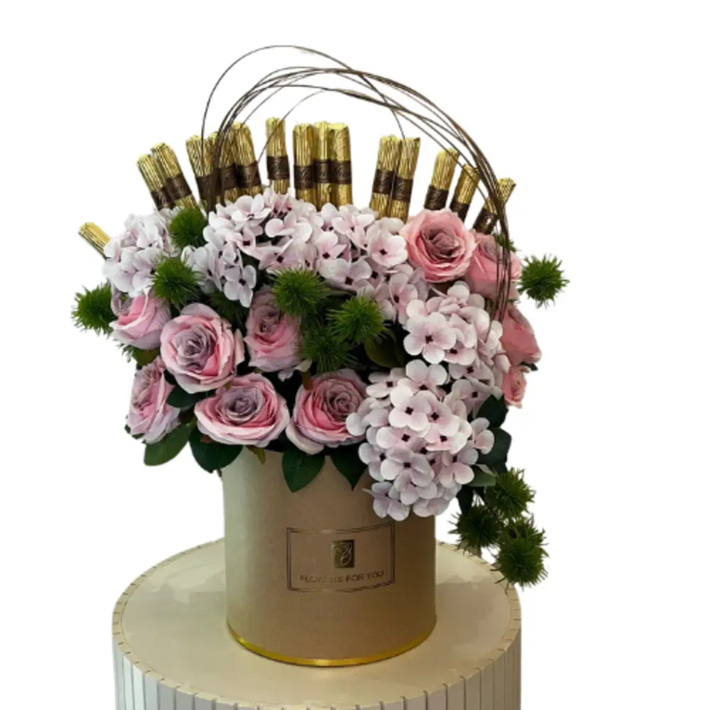 gift for her with chocolate