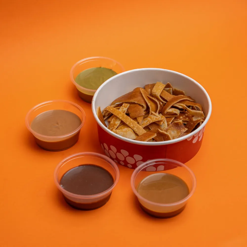 Crepe box with different flavours