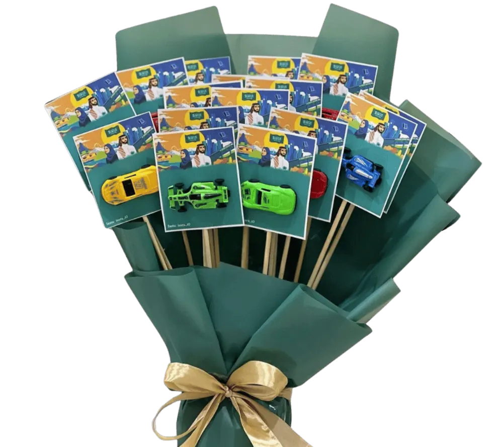 Saudi National Day Gifts Car Bouquet