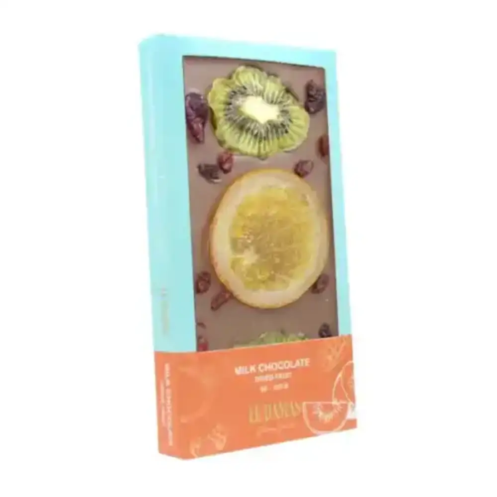 Milk chocolate dried fruits