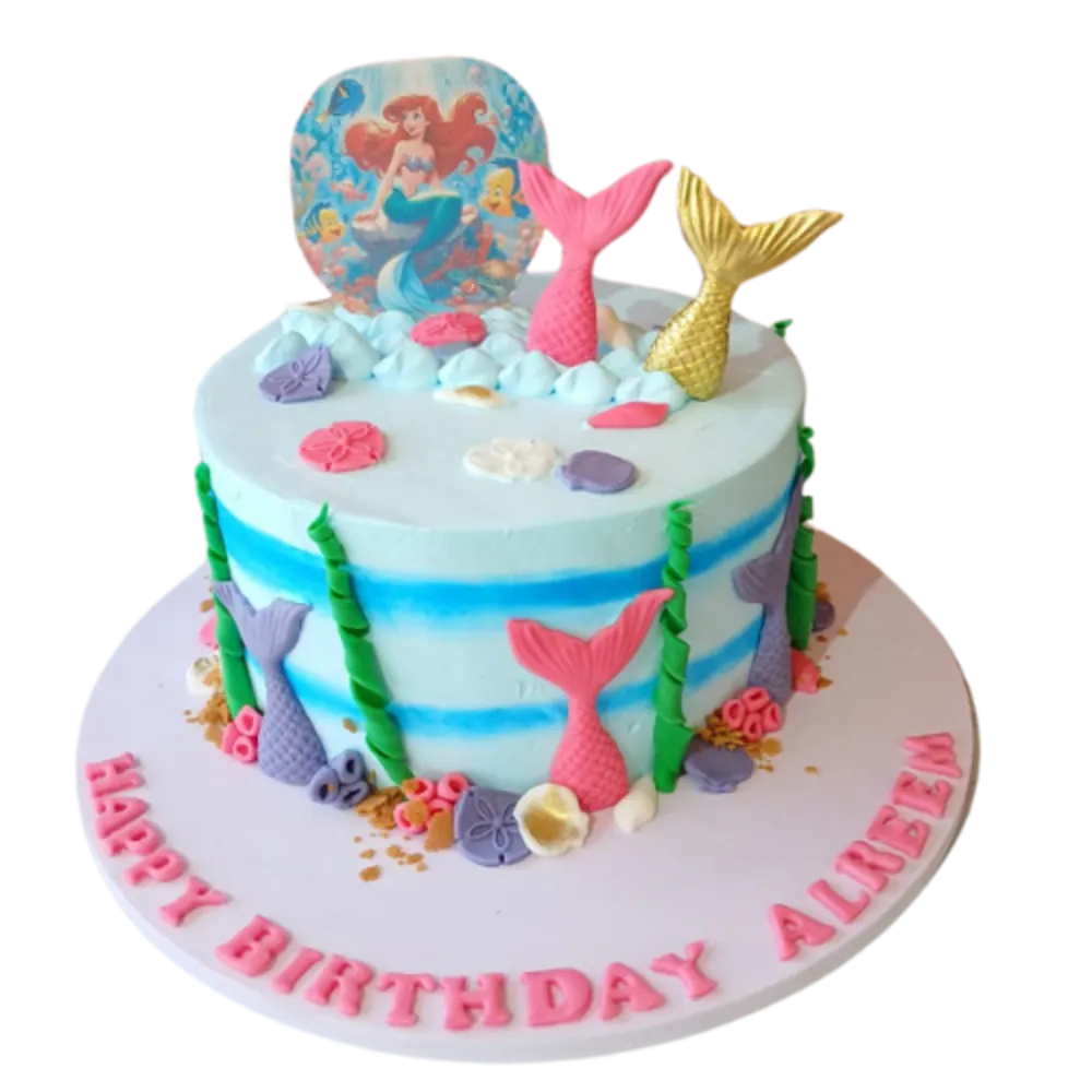Mermaid cake 1500