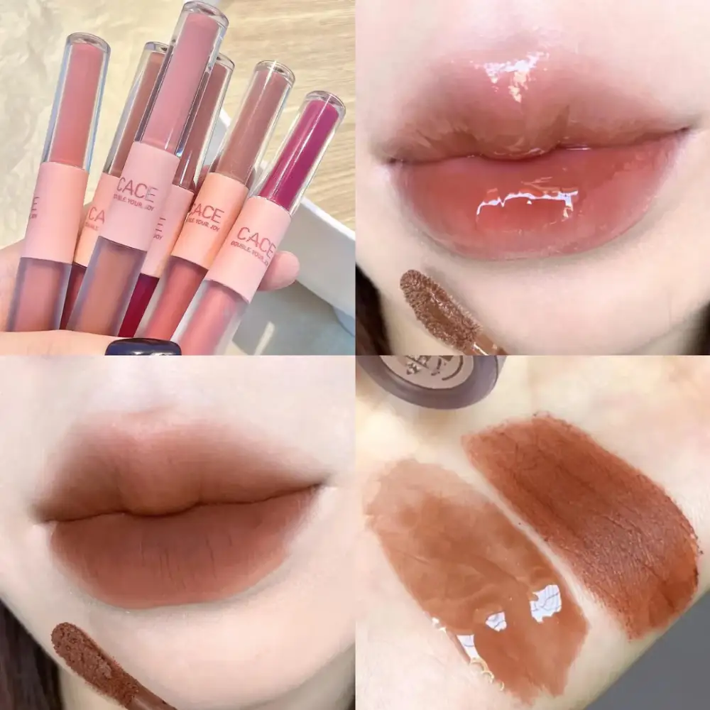 Double-ended lip glaze - 2 in 1