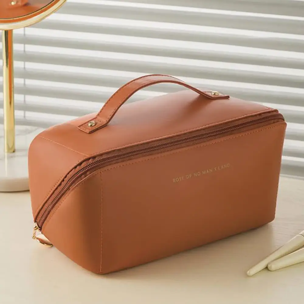 Leather makeup bag 1