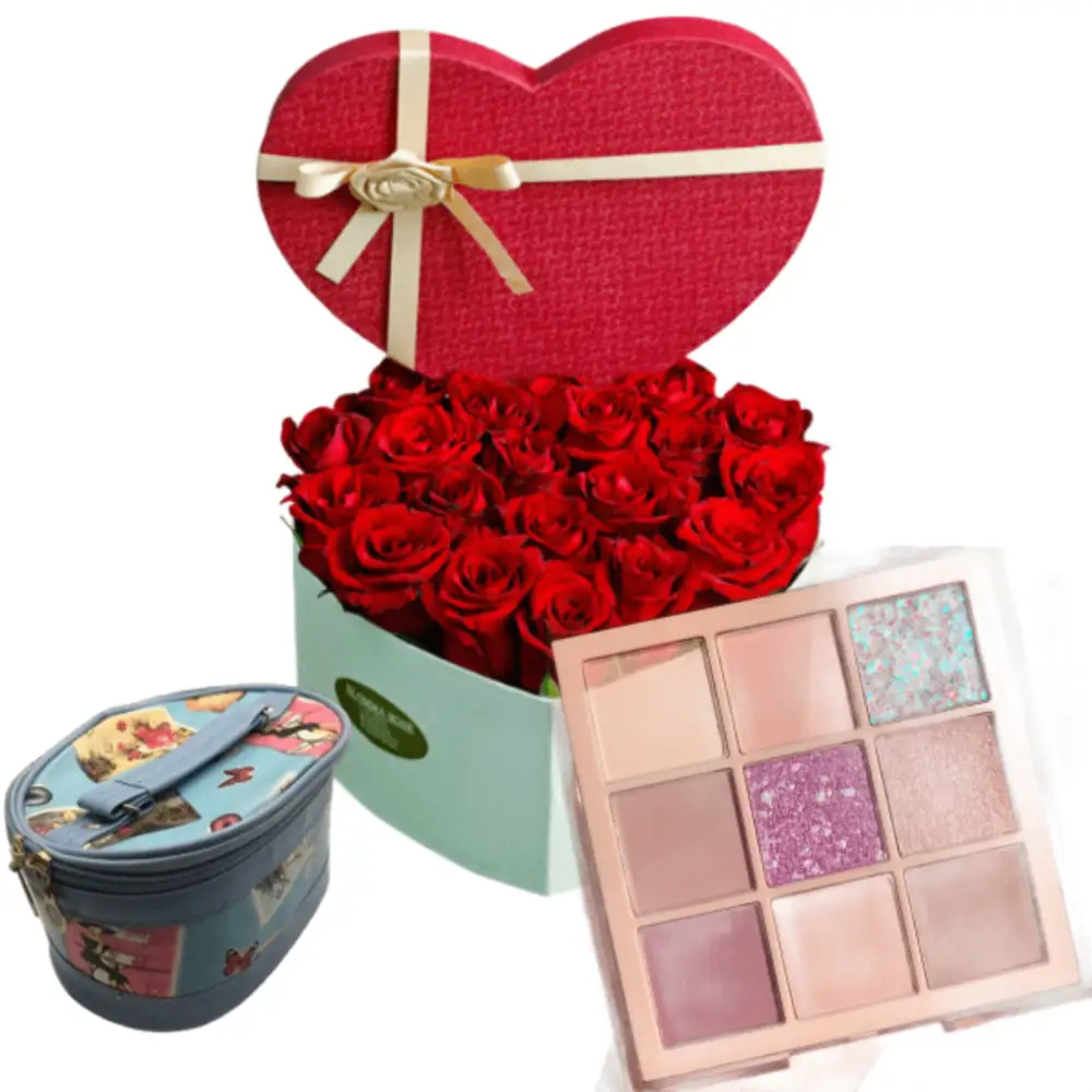 makeup and flower for her 15