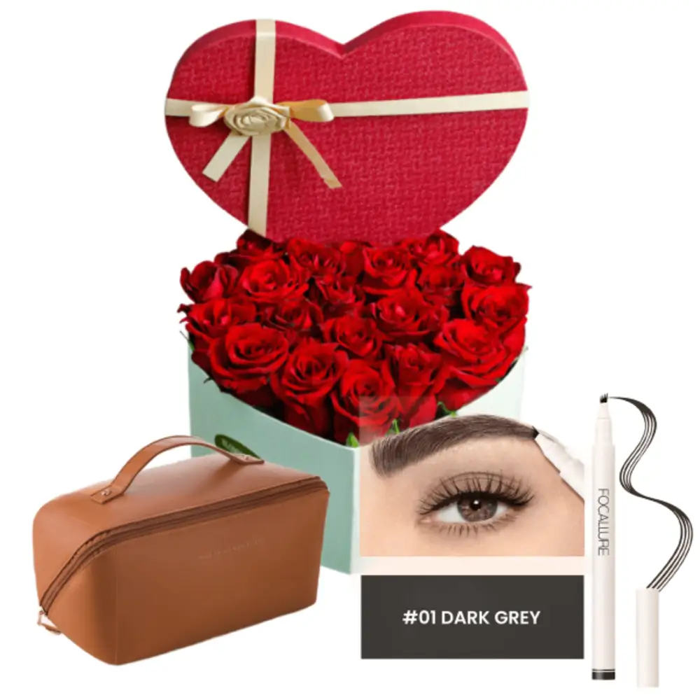 makeup and flower for her 29