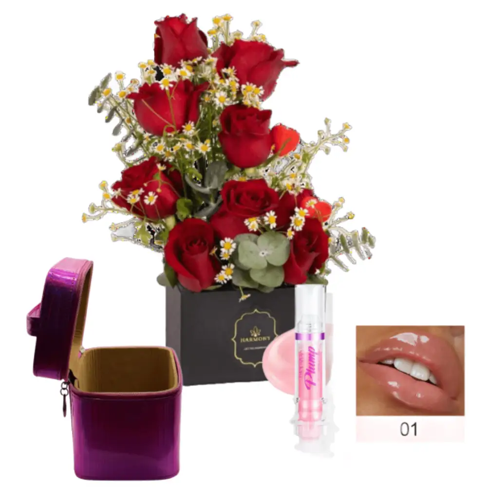 makeup and flower for her 39