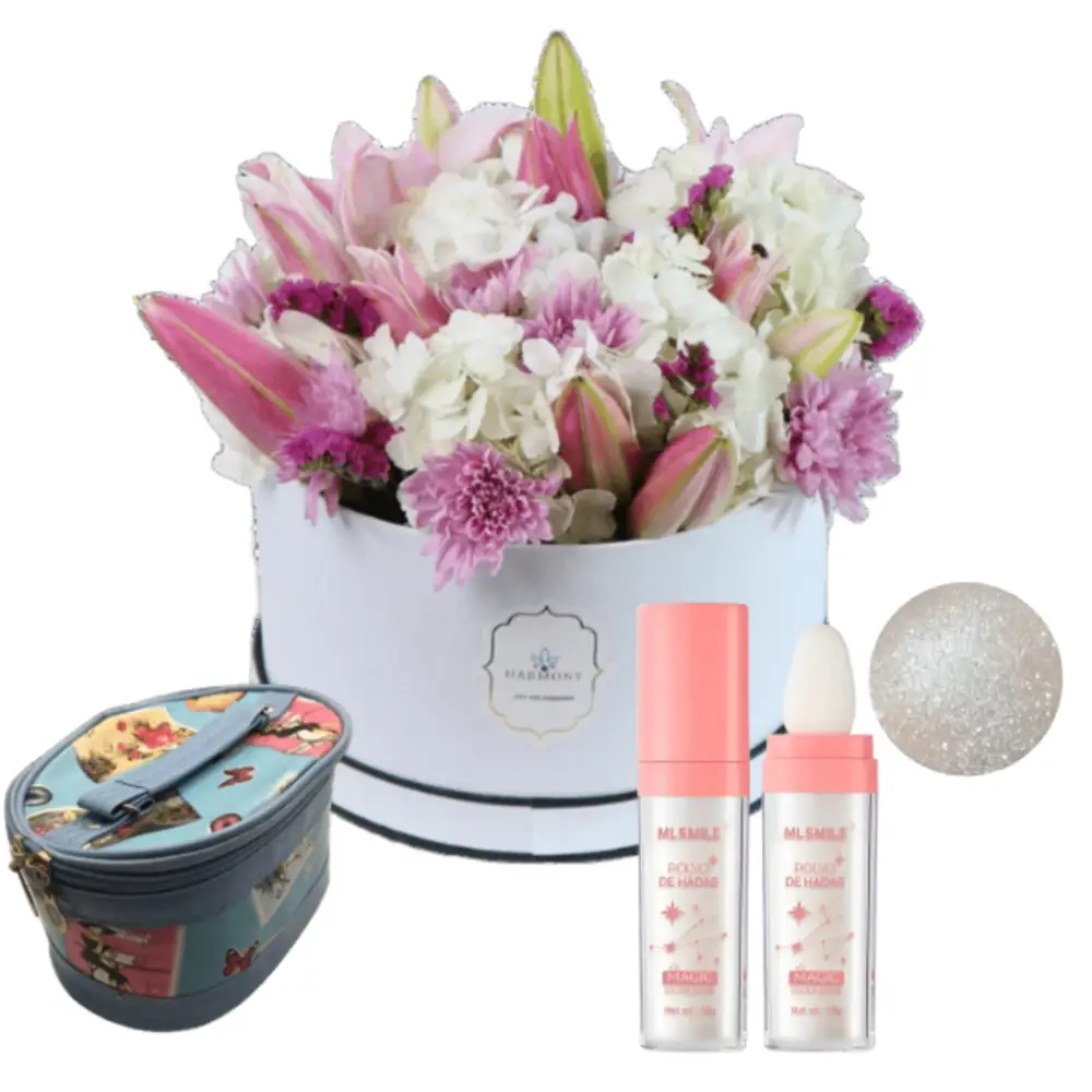 makeup and flower for her  41