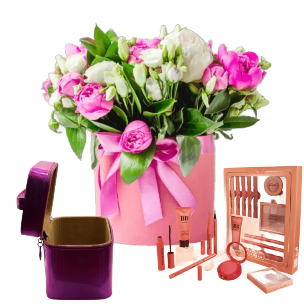 makeup and flower for her  46