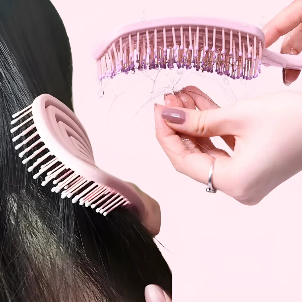 Curved Detangling Hair Brush