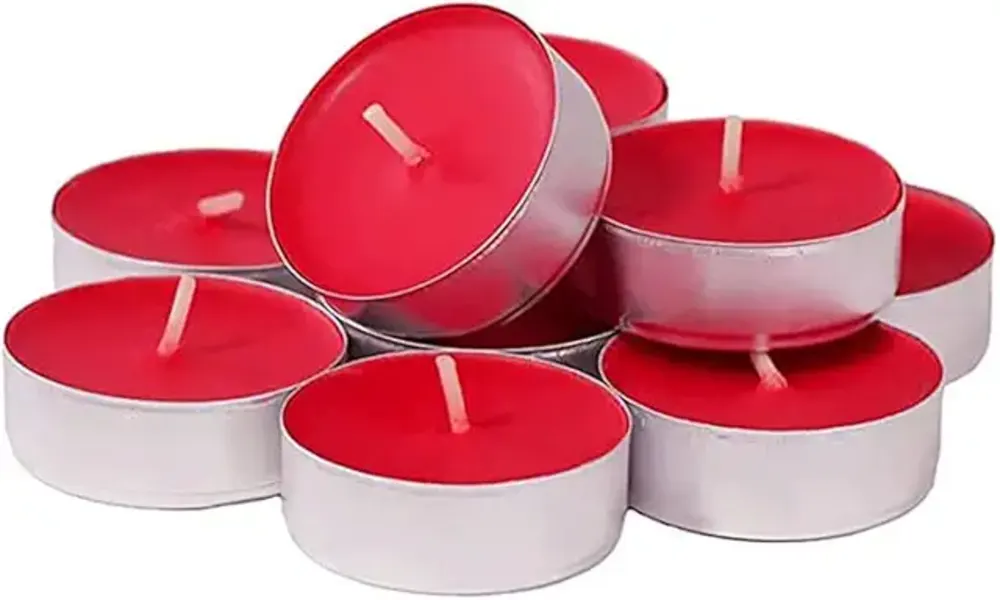 5 Red scented candle