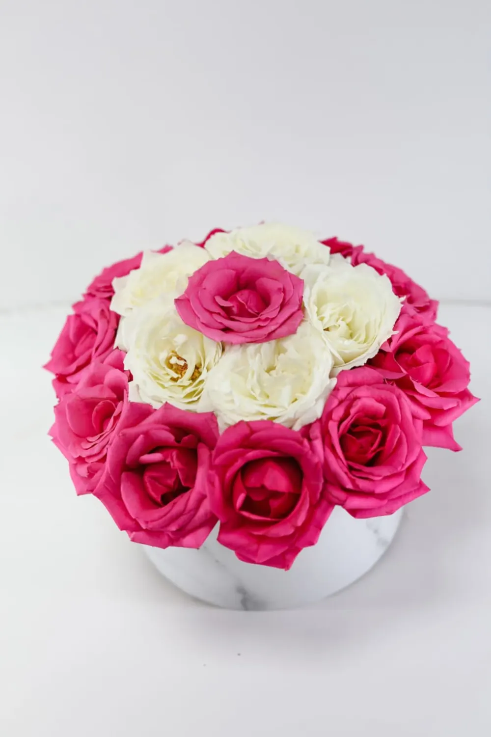 Flowers pink and white