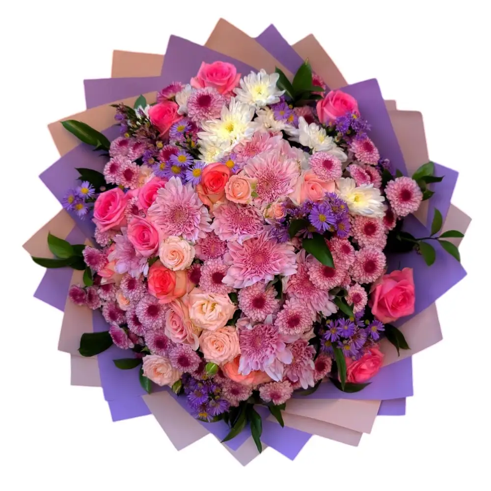 Colorful roses bouquet