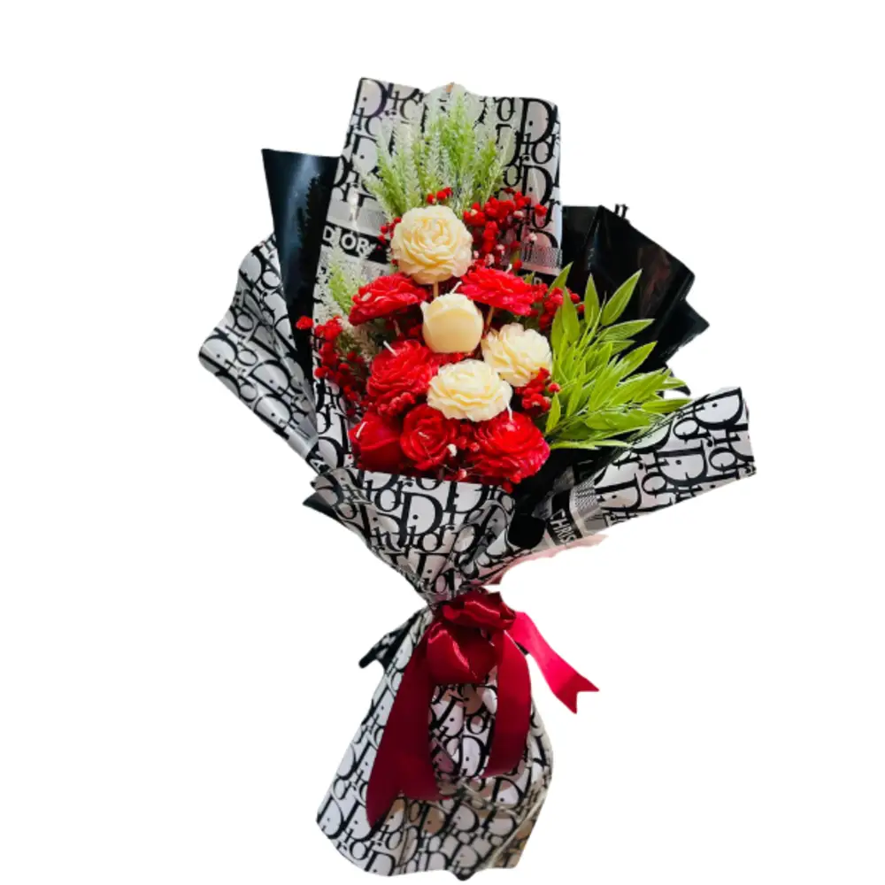 Red and white Bouqet !!