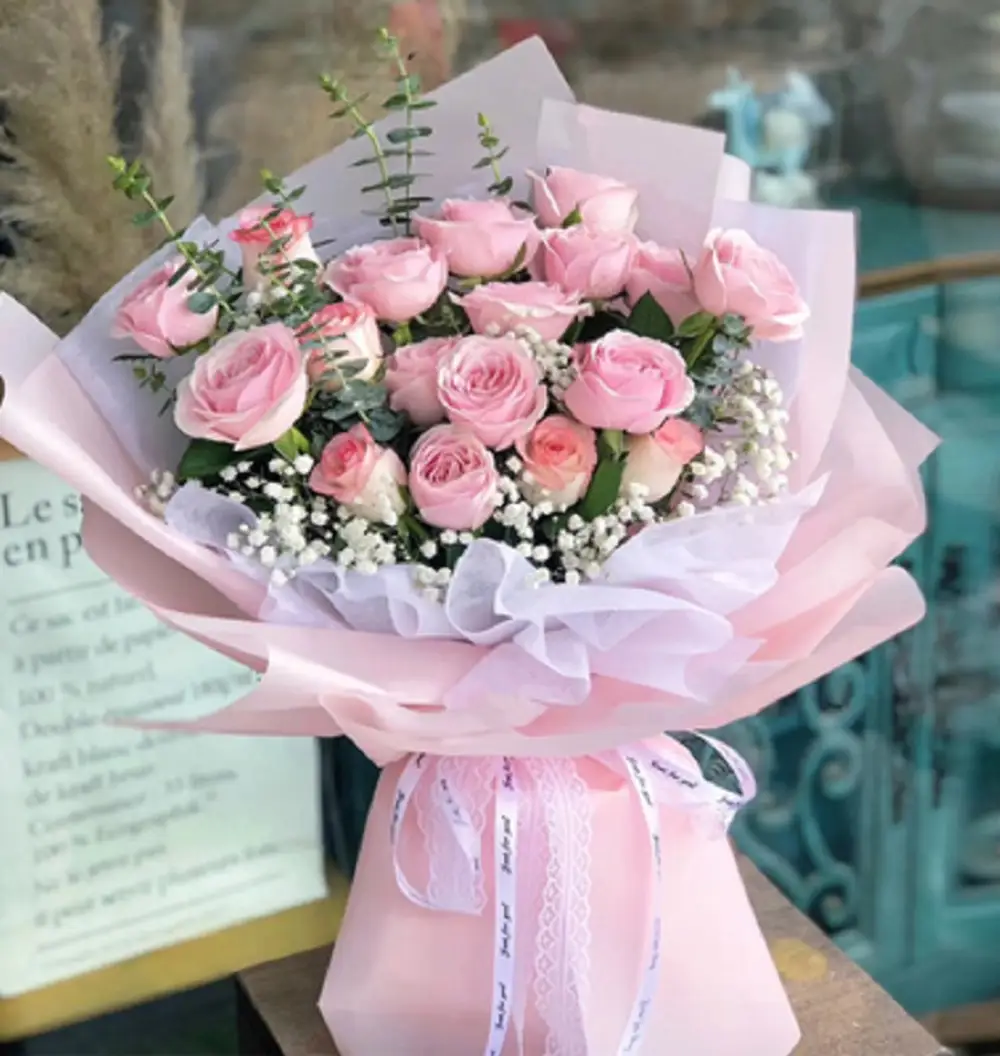HR2000 Pink Roses Bouquet