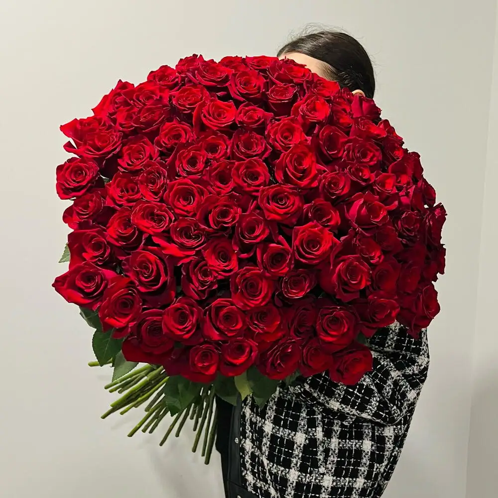 100 red rose bouquet