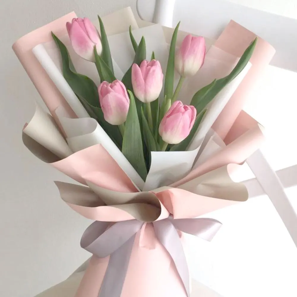 Pink Tulip Bouquet 1