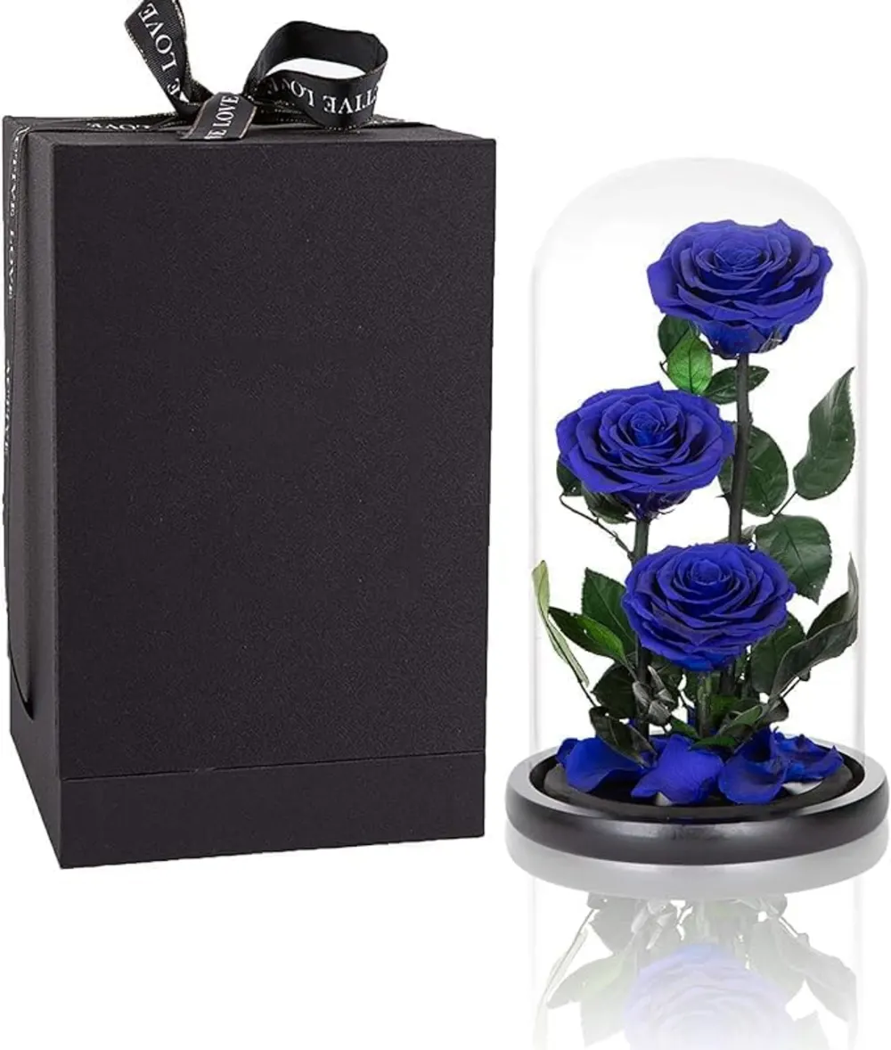 flower forever blue color with 3 flowers