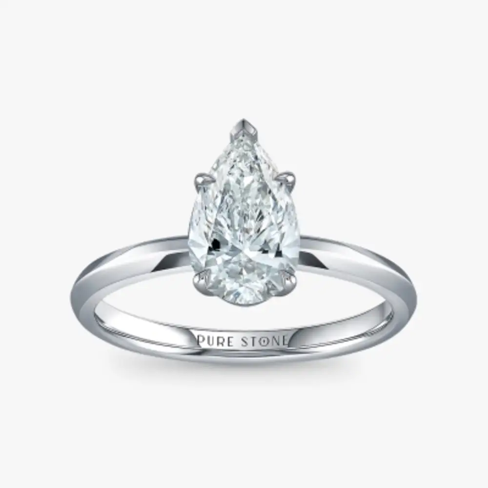 1 Pear Shape Lab Grown Diamond