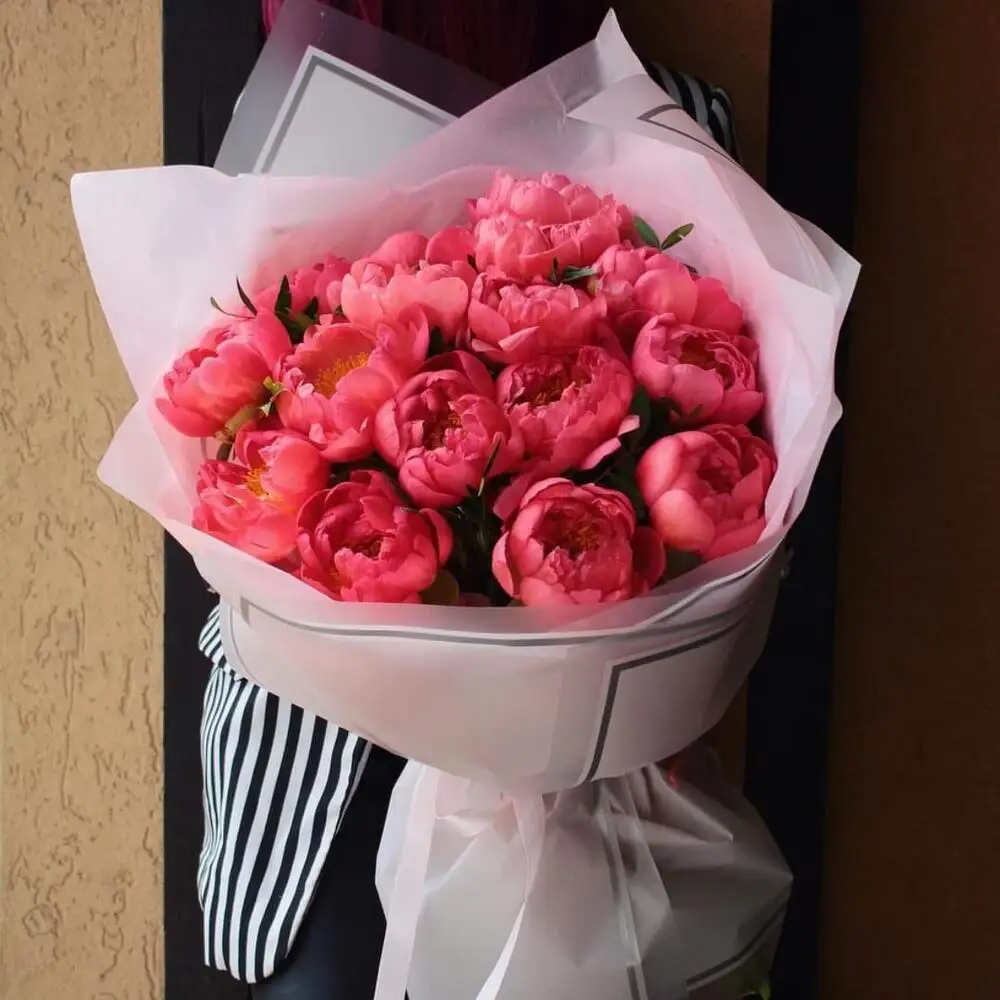 Peonies flowers boquet