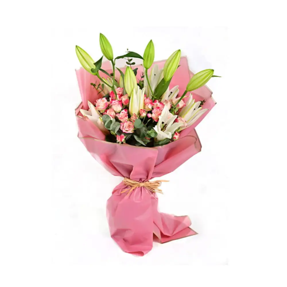 Lilies Baby Roses Bouquet