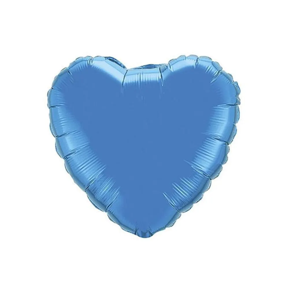 Blue Heart Foil Balloon