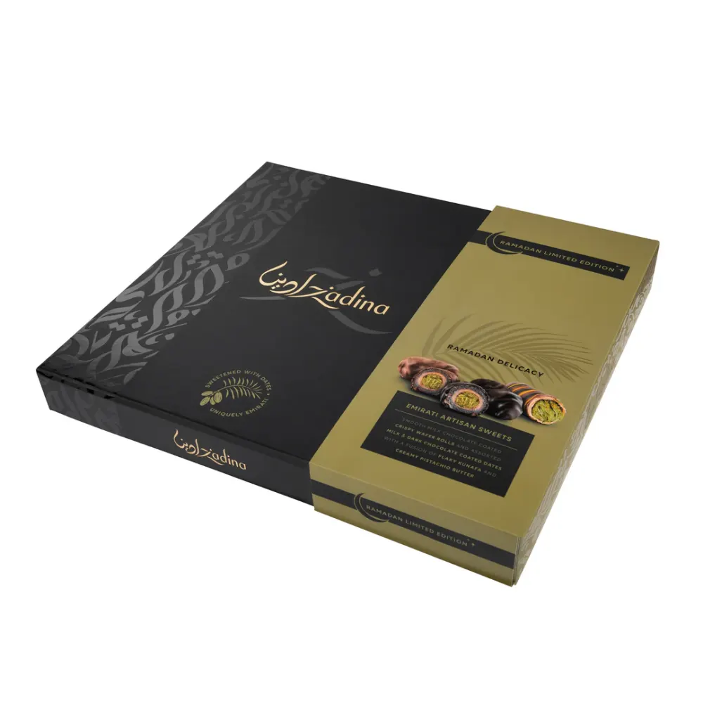 Premium Assorted Pistachio Kunafa Dates & Wafers Box - 400g Regular price