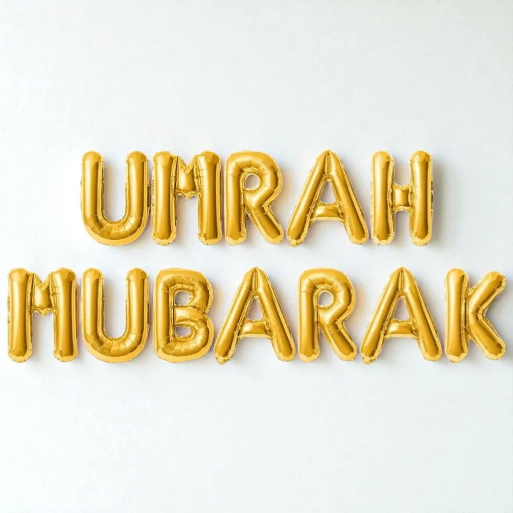 Umrah Mubarak foil balloons