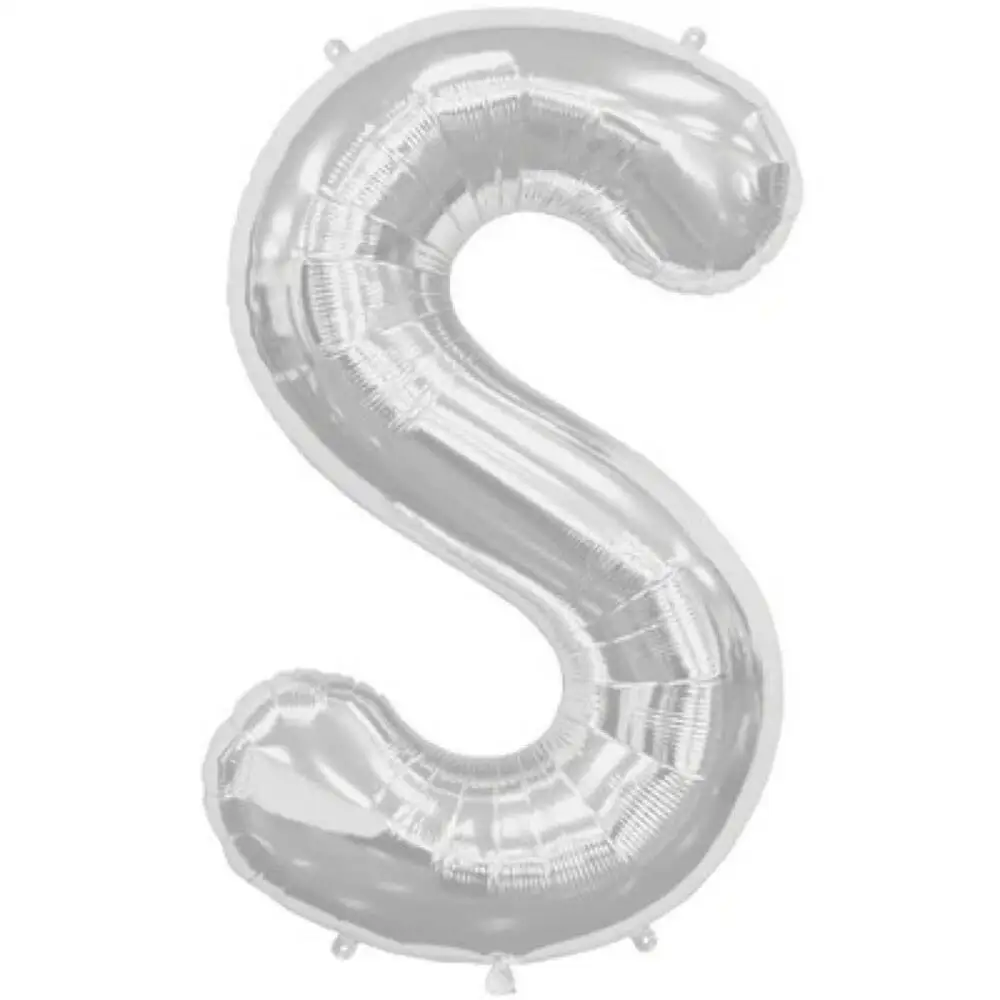 Letter S Silver Foil Balloon - 5292