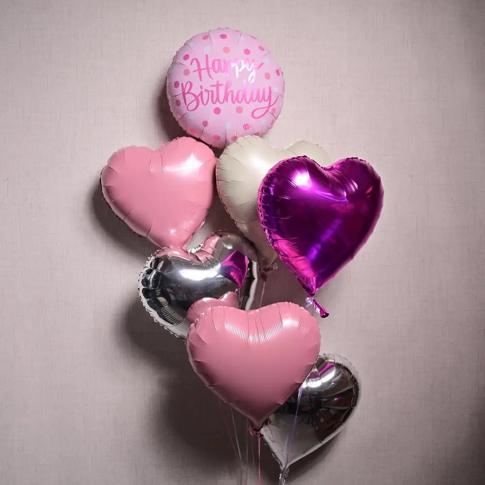 Cutie Hearts Happy Birthday Balloon Set 7116