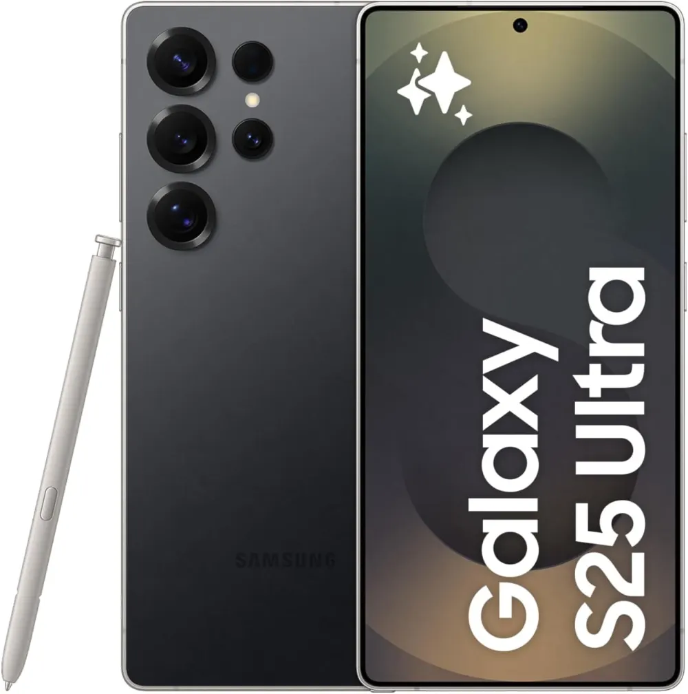 Samsung Galaxy S25 Ultra AI Phone, 512GB Storage, 12GB RAM, Titanium Black, Android Smartphone, 200MP Camera, S Pen, Long Battery Life (UAE Version)