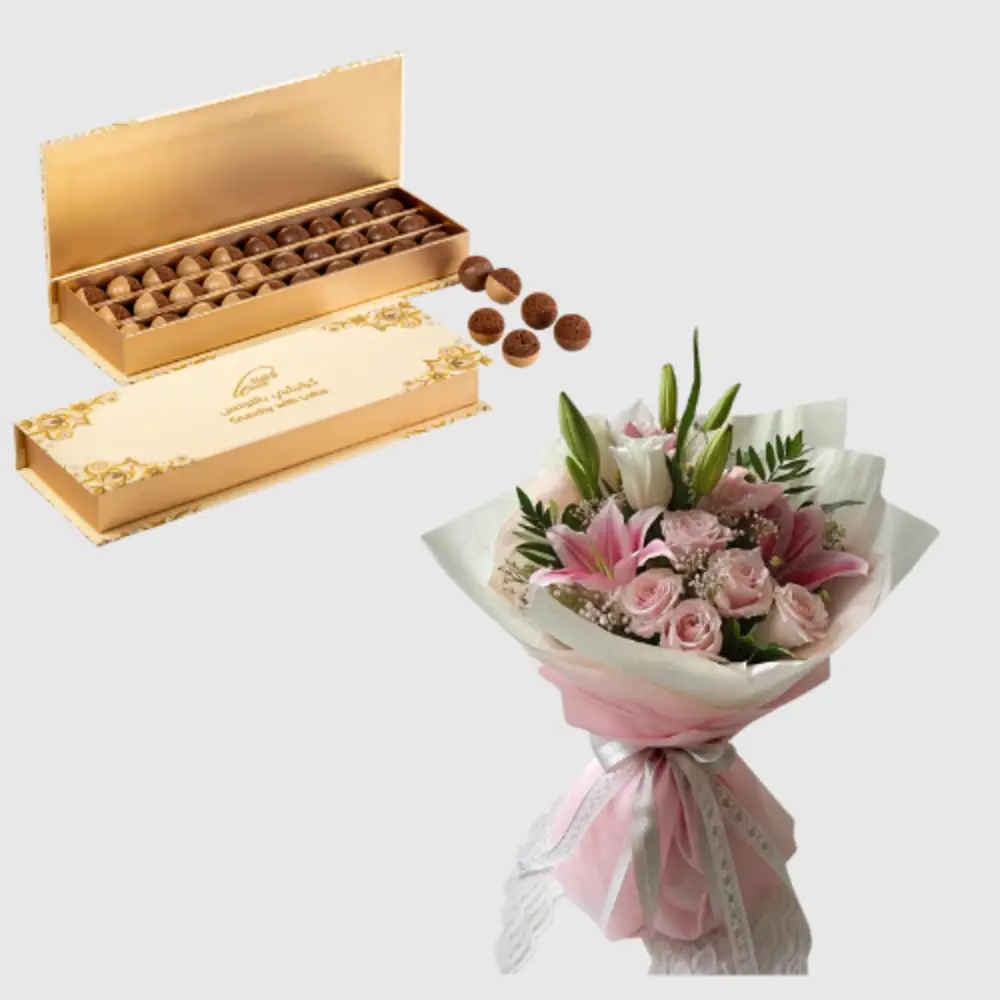 Crunshy lotus with roses