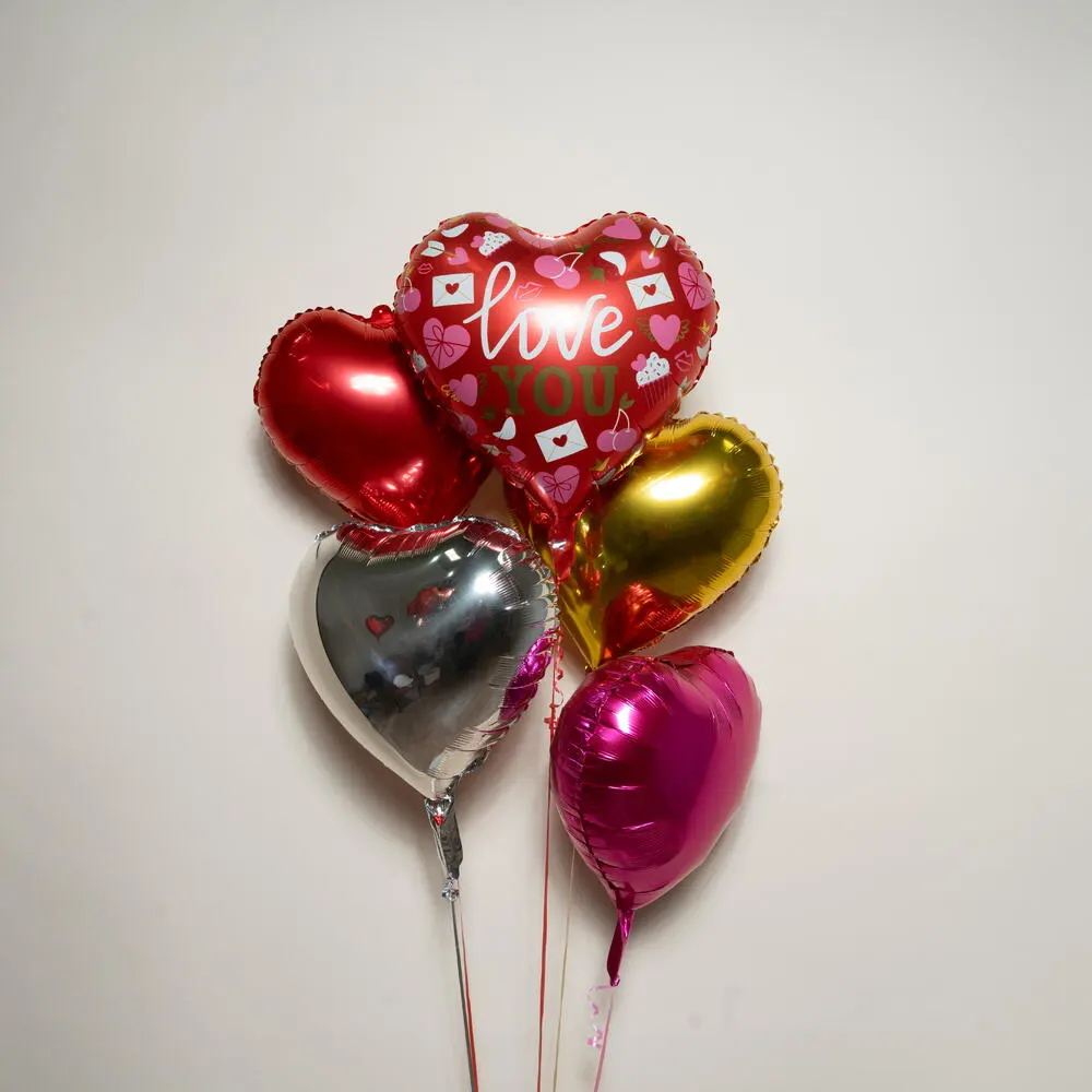 Love You Heart Foil Balloon Set 7359