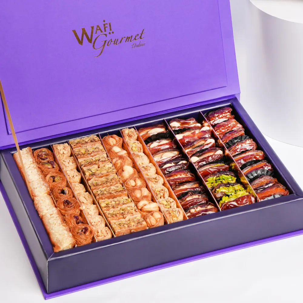 BAKLAWA AND KHODRI DATES STUFFED WITH NUTS GIFT BOX
